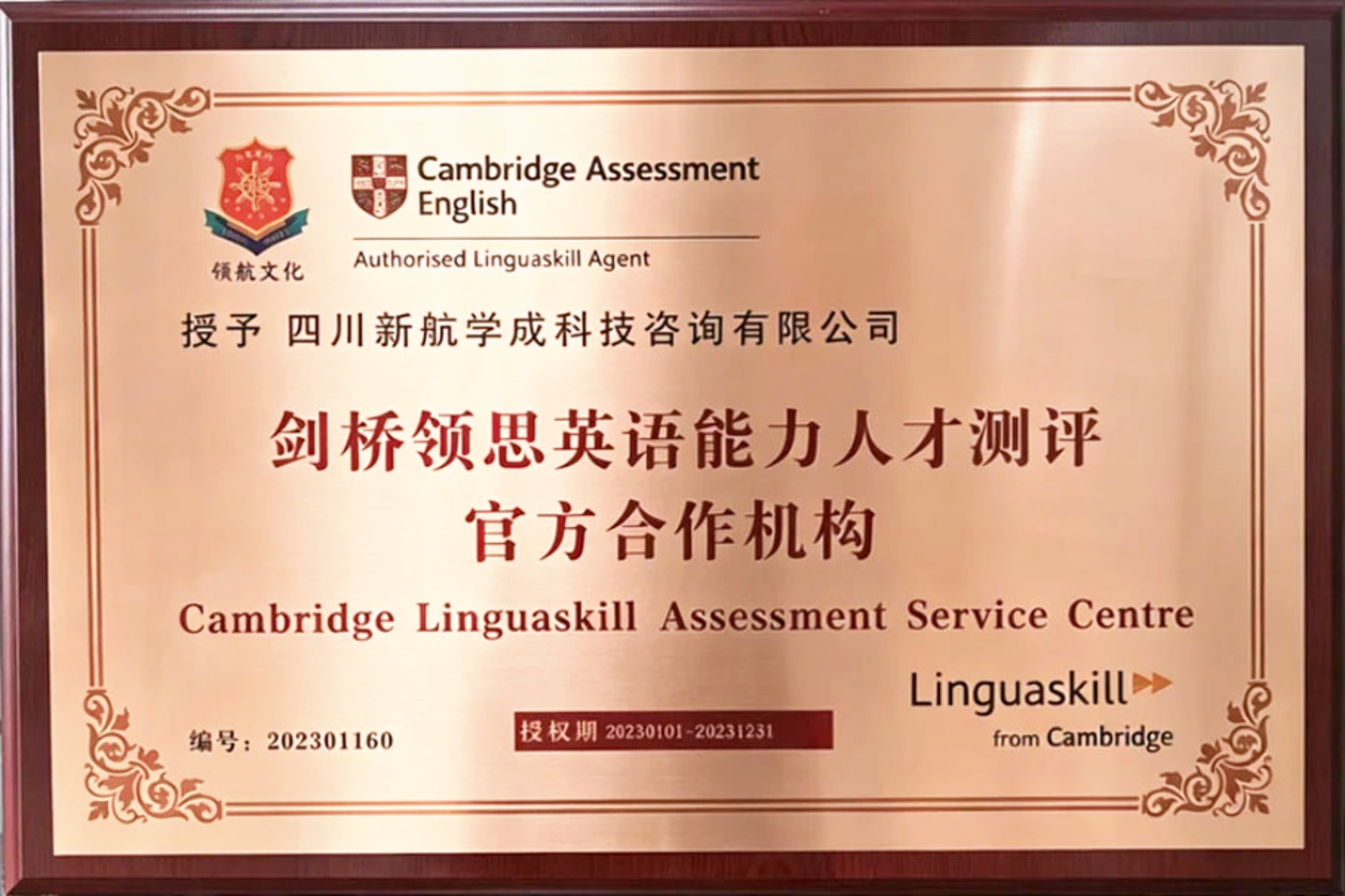 剑桥领思英语能力人才测评 官方合作机构